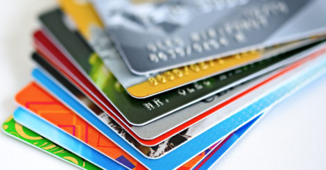 stack of credit cards