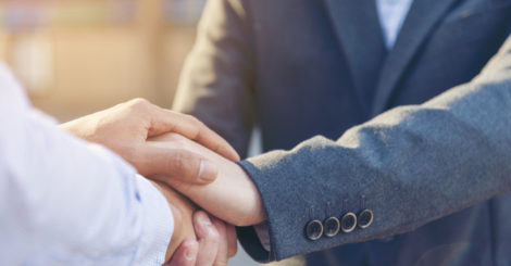 business men handshake